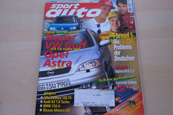 Deckblatt Sport Auto (04/1998)